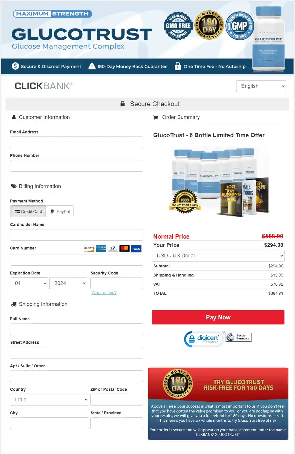 glucotrust buy page